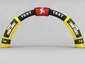 afiş ticari yol bisikleti d&uuml;ş&uuml;k poli tek 3D Model