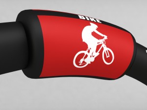 banner commercial road bike low poly single 3D Модель