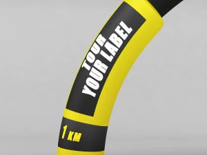 afiş ticari yol bisikleti d&uuml;ş&uuml;k poli tek 3D Model