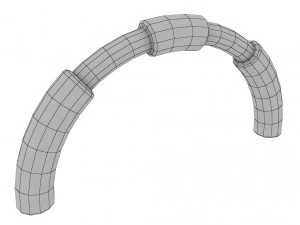 afiş ticari yol bisikleti d&uuml;ş&uuml;k poli tek 3D Model