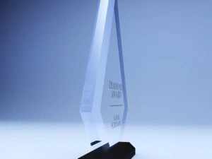 trophy award cup 02 low poly 3D Model