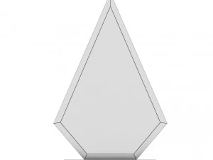 trophy award cup 02 low poly 3D Model