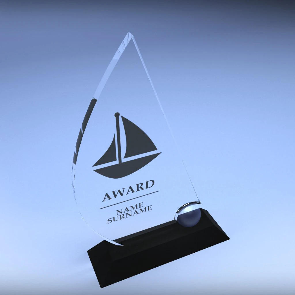 trophy award cup low poly 06 3D Model .c4d .max .obj .3ds .fbx .stl .blend 