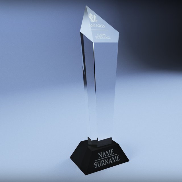 trophy award cup low poly 04 3D Модель .c4d .max .obj .3ds .fbx .stl .blend
