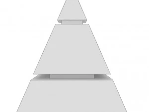 trophy award cup low poly 08 3D Model