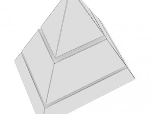 trophy award cup low poly 08 3D Model