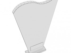 trophy award cup low poly 10 3Dモデル
