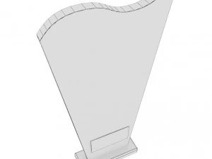 trophy award cup low poly 10 3D Model