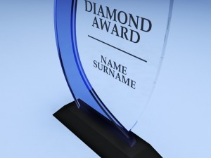 trophy award cup low poly 11 Modelo 3D