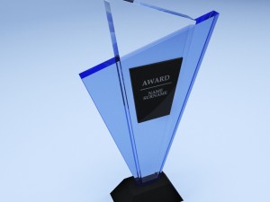 trophy award cup low poly 12 3D Model