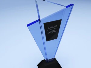 trophy award cup low poly 12 3D Model