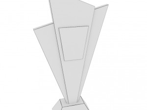 trophy award cup low poly 12 3D Model