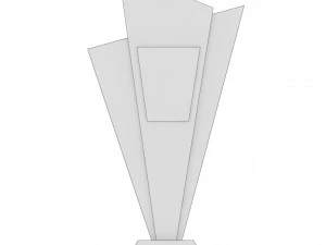 trophy award cup low poly 12 3D Model