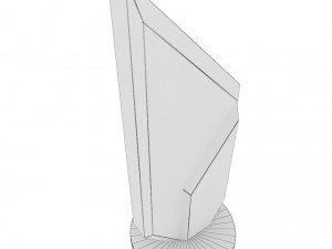 trophy award cup low poly 13 Model 3D