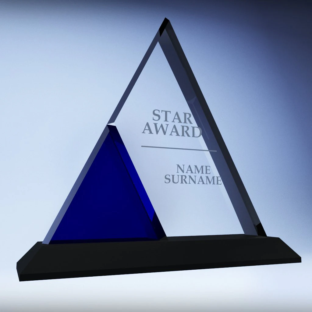 trophy award cup low poly 07 3D Model .c4d .max .obj .3ds .fbx .stl .blend 