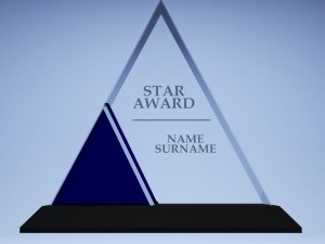 trophy award cup low poly 07 3D Модель