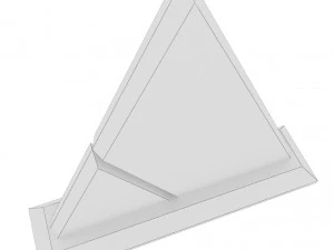trophy award cup low poly 07 3D Model