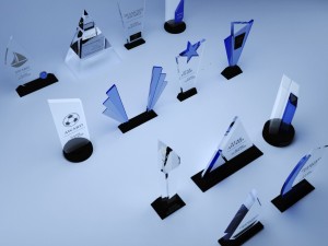 trophy award cup low poly pack 3D Модель