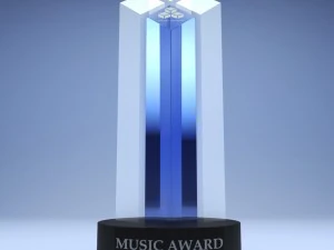 confezione in poli basso con coppa premio trofeo Modello 3D