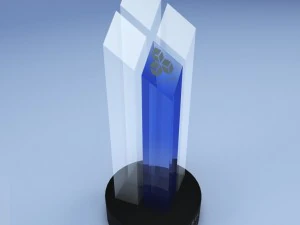 confezione in poli basso con coppa premio trofeo Modello 3D