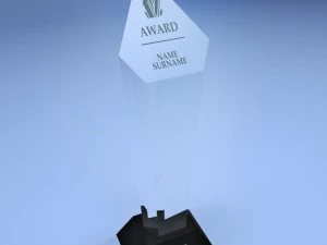 confezione in poli basso con coppa premio trofeo Modello 3D