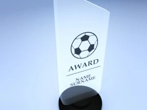 confezione in poli basso con coppa premio trofeo Modello 3D