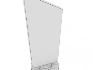 confezione in poli basso con coppa premio trofeo Modello 3D