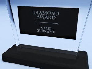 confezione in poli basso con coppa premio trofeo Modello 3D