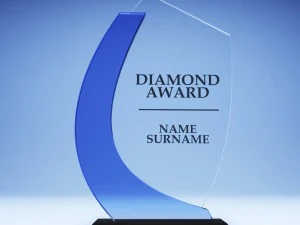 confezione in poli basso con coppa premio trofeo Modello 3D