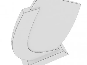 confezione in poli basso con coppa premio trofeo Modello 3D