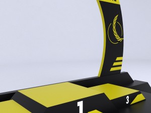 sport podium arc low poly 3D Model