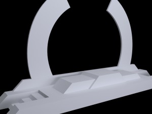 sport podium arc low poly 3D Model