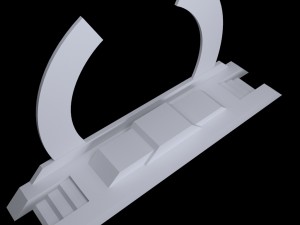 sport podium arc low poly 3D Model