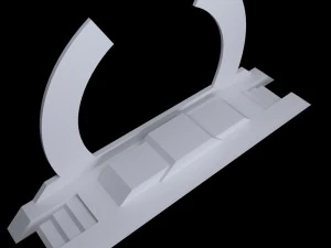 sport podium arc low poly 3D Model