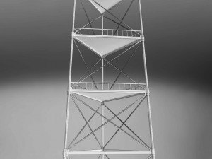 scaffolding radio tower power 3D Model