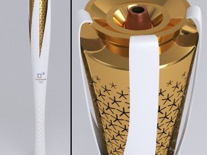 pyeongchang 2018 olympic games torch low poly 3D 모델