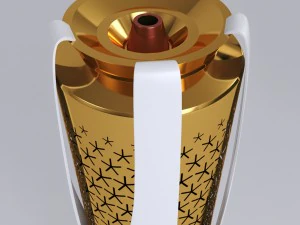 torcia dei giochi olimpici di pyeongchang 2018 low poly Modello 3D