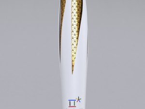 pyeongchang 2018 olympic games torch low poly Modelo 3D