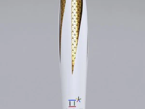 torcia dei giochi olimpici di pyeongchang 2018 low poly Modello 3D