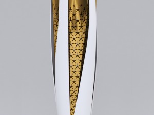 pyeongchang 2018 olympic games torch low poly Modelo 3D