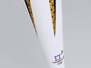 pyeongchang 2018 olympic games torch low poly Modelo 3D