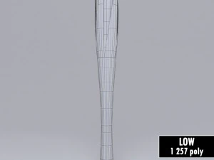 torcia dei giochi olimpici di pyeongchang 2018 low poly Modello 3D