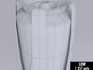 torcia dei giochi olimpici di pyeongchang 2018 low poly Modello 3D