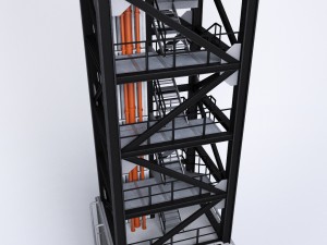 rocket launch platform Modelo 3D