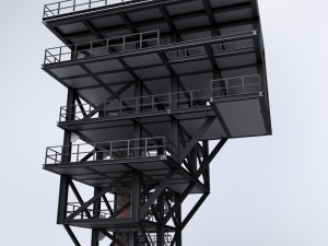 rocket launch platform Modelo 3D