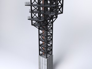 rocket launch platform Modelo 3D