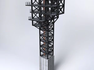 ロケット発射台 3Dモデル