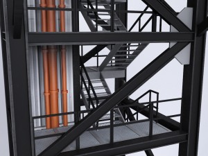 rocket launch platform Modelo 3D