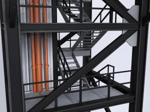 ロケット発射台 3Dモデル