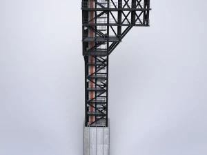 ロケット発射台 3Dモデル